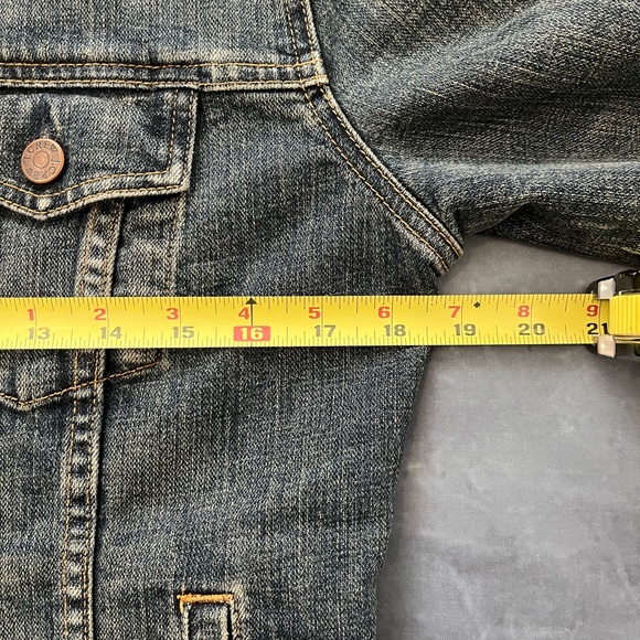 VINTAGE J CREW DENIM JACKET SIZE MEDIUM - Picture 7 of 10